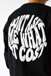 COSTS A LOT CREWNECK SWEATSHIRT BLACK