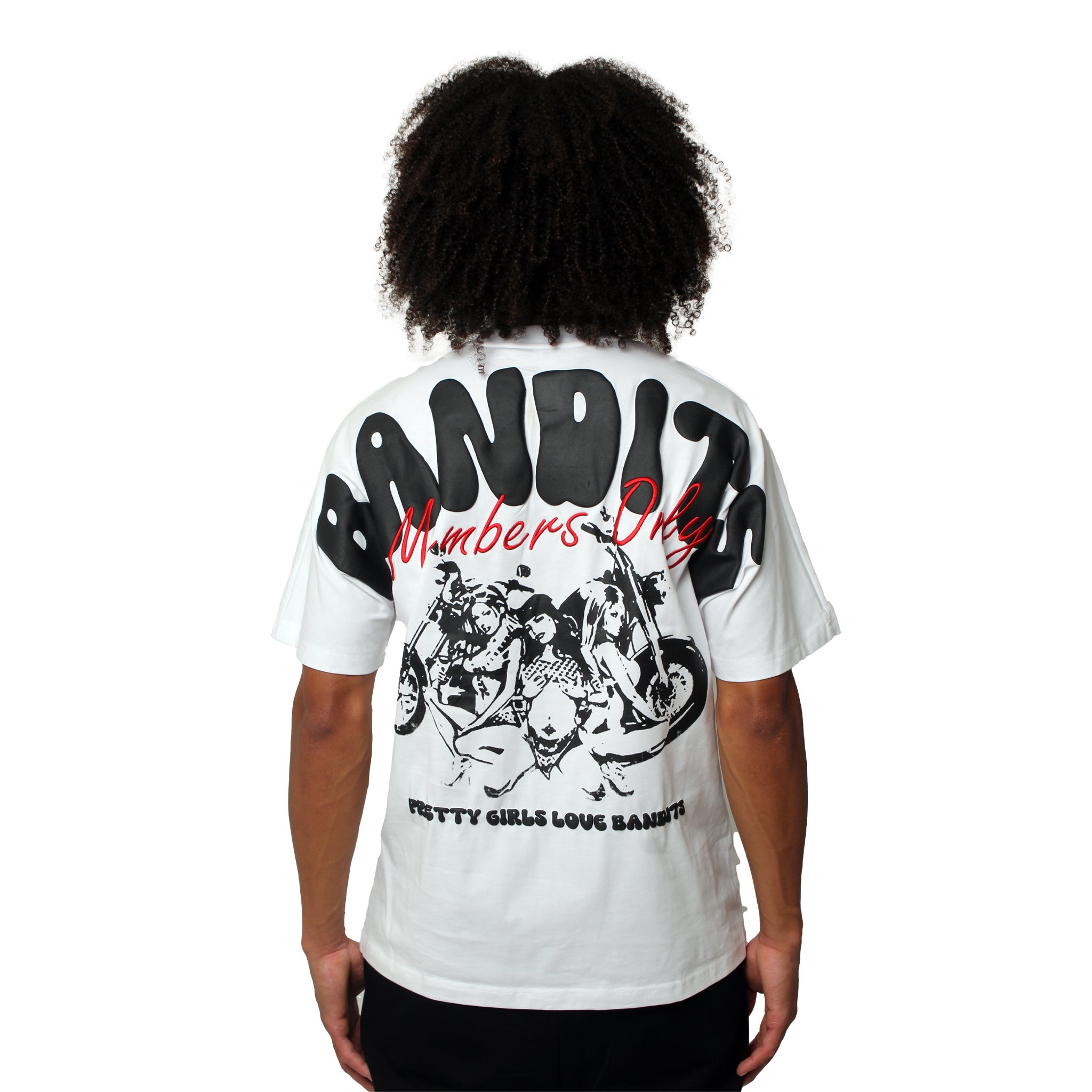 PRETTY GIRL BIKER CLUB S/S TEE WHITE
