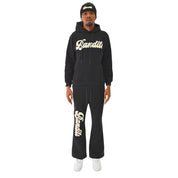 VARSITY SCRIPT PULLOVER HOODY BLACK