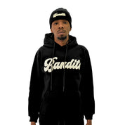 VARSITY SCRIPT PULLOVER HOODY BLACK